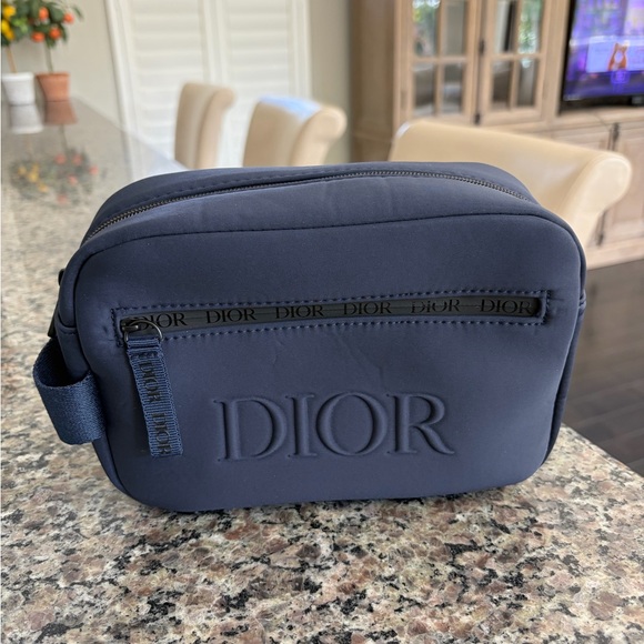 Dior Other - Dior Men's Midnight Blue Toiletry Bag